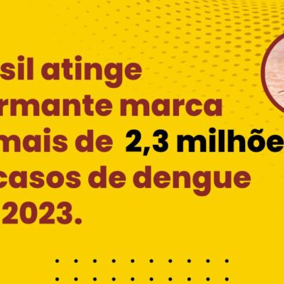 Surtos de dengue aumentam nas Américas. Brasil já registra mais de 2,3 milhões de casos