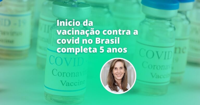 Inicio da vacinação contra a covid no Brasil completa 5 anos